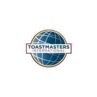 Blue and gold globe logo for Toastmasters International.