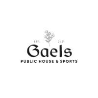 Logo for Gaels Public House & Sports with a small botanical sprig above the wordmark and 'Est. 2021'.